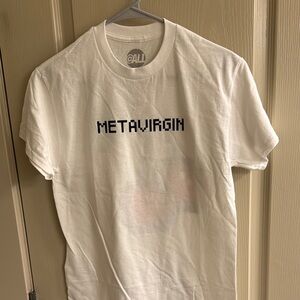 Metavirgin White Graphic T-Shirt for Men